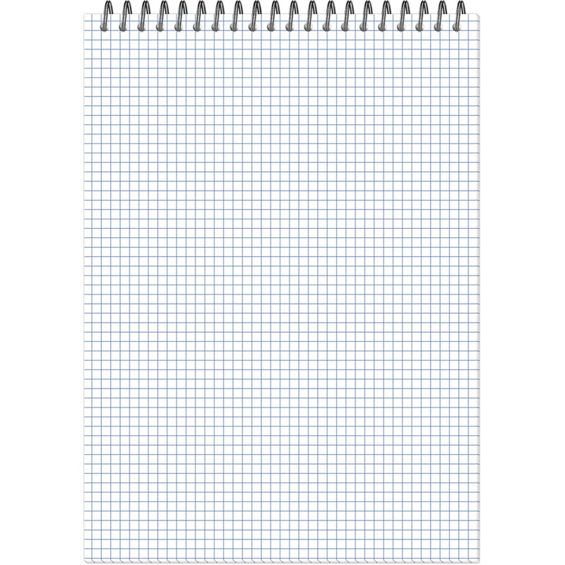 Блокнот А4,40л,клетка,метал.гребень,цв.обложка Forma