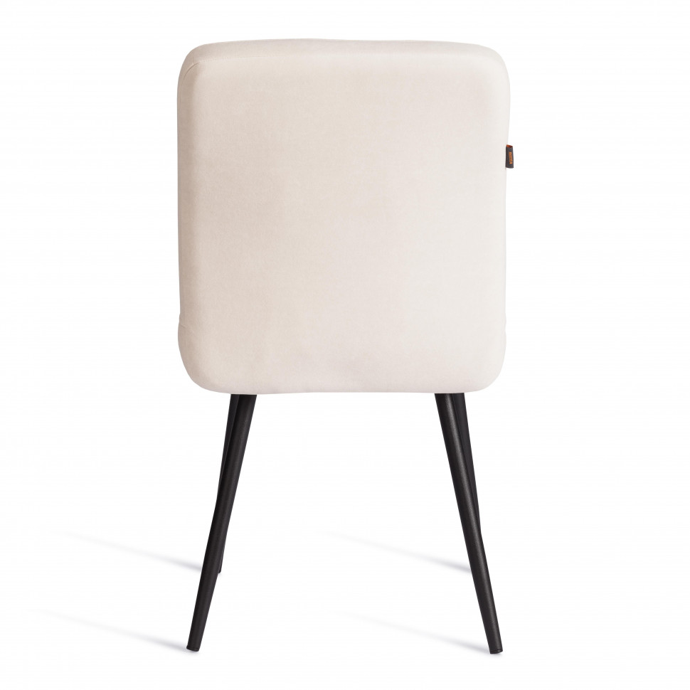 Стул обеденный Medeo  (2 шт. в упаковке) LT, велюр, молочный/черный, 4, 45х56х89 см