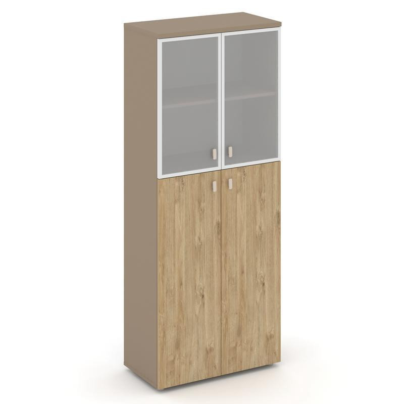 Estetica Шкаф высокий широкий ES.ST-1.7R Латте/Тиквуд Светлый/Сатин матовый 800*420*1977 Estetica Шкаф высокий широкий ES.ST-1.7R Латте/Тиквуд Светлый/Сатин матовый 800*420*1977