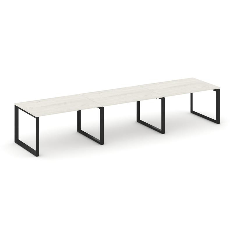 Style Project Стол переговорный SN-59O.SPRG-022.3 Дуб Наварра/Металл Черный 3540*980*750