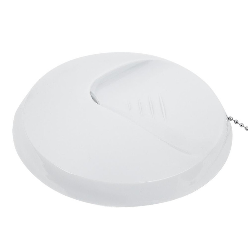 Ручка шариковая на подставке на липучке KP1009 в держателе с цепочк цв.бел