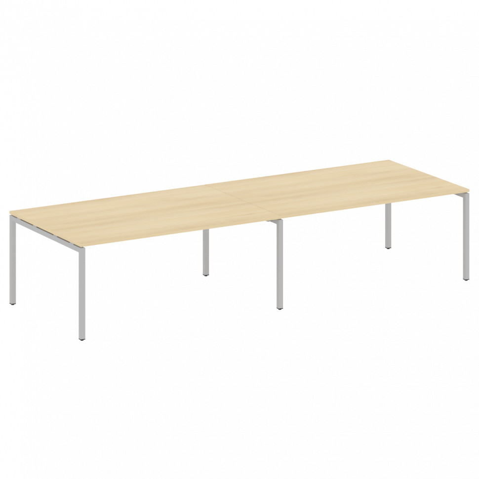 Metal System Quattro Переговорный стол (2 столешницы) на П-образном м/к 40БП.ПРГ-2.5 Акация Лорка/Ме Metal System Quattro Переговорный стол (2 столешницы) на П-образном м/к 40БП.ПРГ-2.5 Акация Лорка/Ме