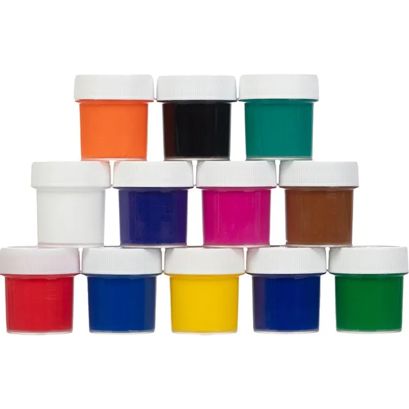 Краски акриловые декоративные, 12 цветов, 20 мл 3012198