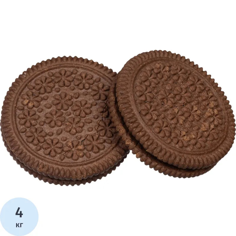 Печенье Яшкино печенье-сэндвич с шоколадно-сливочным вкусом, 4кг (МП446)