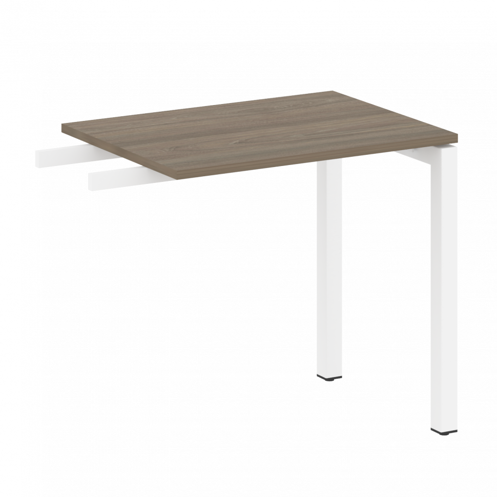 Metal System Quattro Приставной элемент на П-образном м/к 50БП.ПР-2 Вяз Благородный/Металл Белый 800 Metal System Quattro Приставной элемент на П-образном м/к 50БП.ПР-2 Вяз Благородный/Металл Белый 800