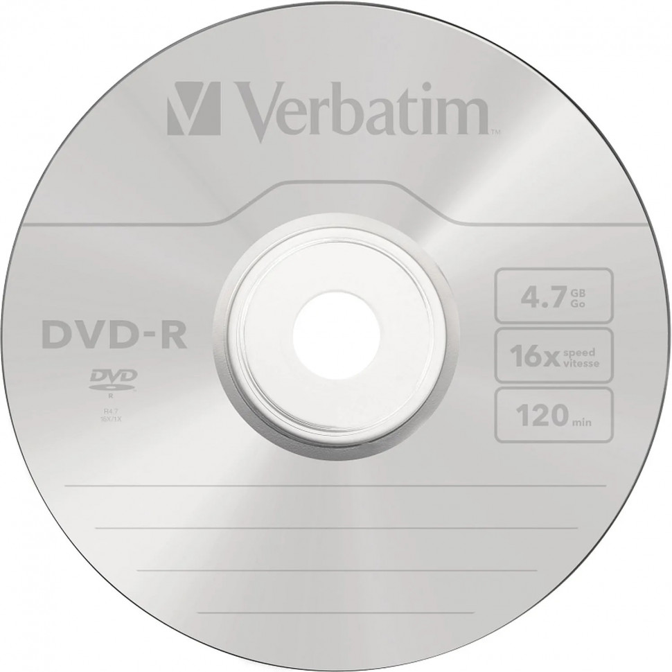 Носители информации DVD-R, 16x, Verbatim Azo, Slim/20 20шт в уп(43547)
