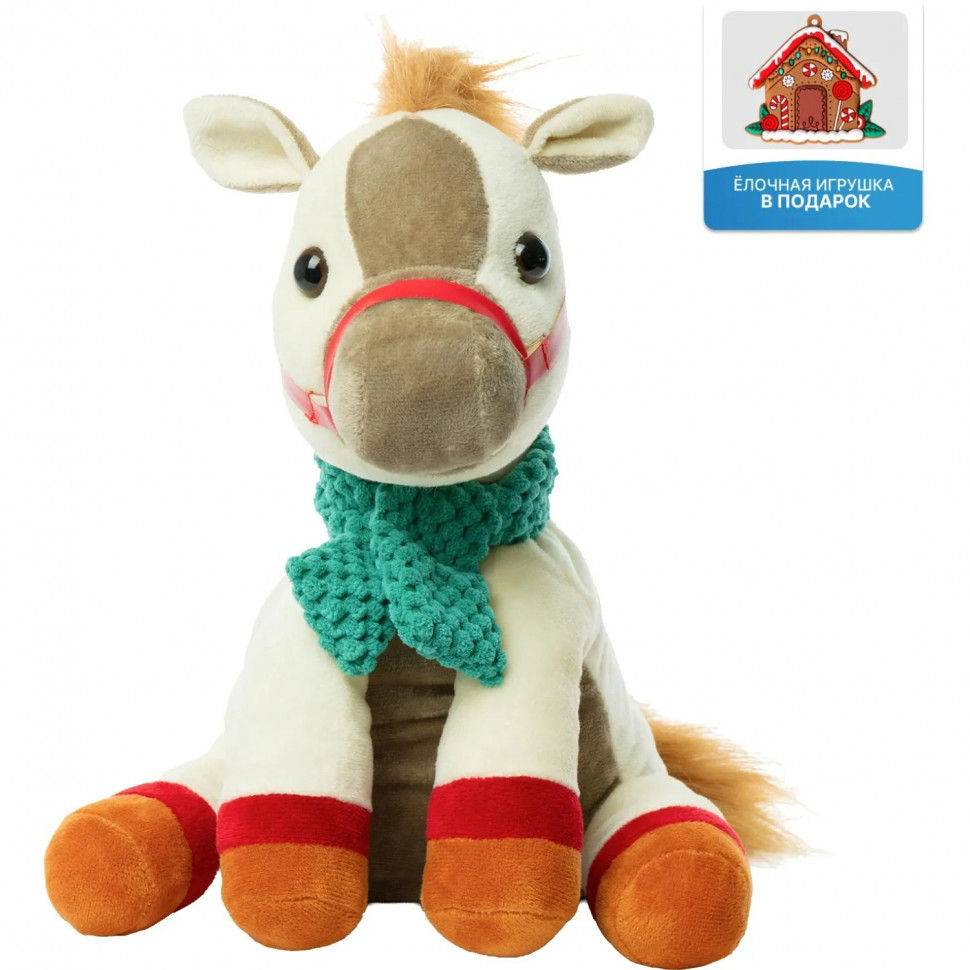 Новогодний сладкий подарок Лошадка Снежинка Игрушка 700 грамм, K001