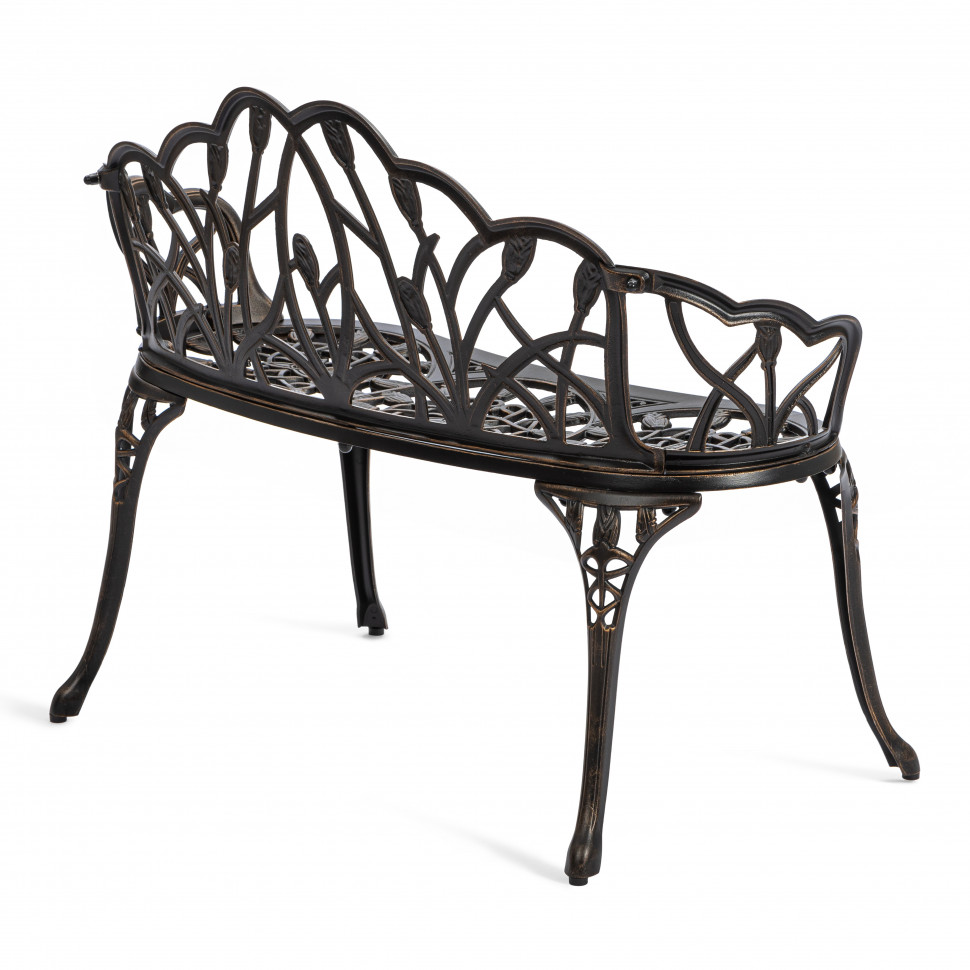 Скамья Secret de Maison Strauss (Штраус) алюминиевый сплав, 99хх56х76см, бронзовый