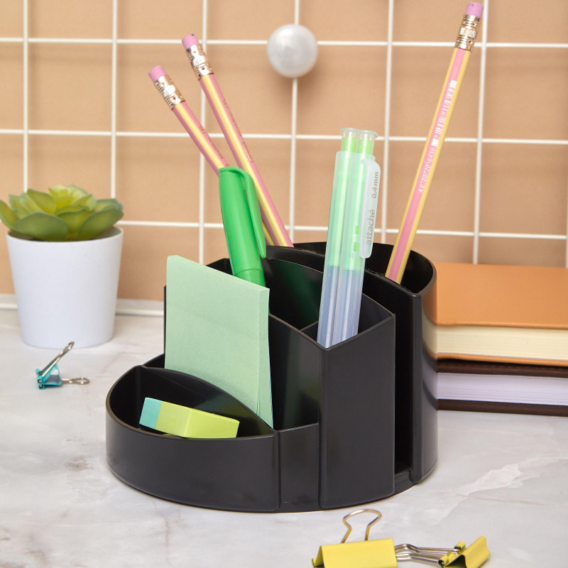 Подставка-органайзер д/канцеляр. мелочей Attache 8 отделений office черный