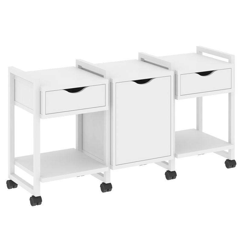 Loft Тумба на колесных опорах VR.L-TN-6.K Белый Бриллиант/Металл Белый 1440*460*767 Loft Тумба на колесных опорах VR.L-TN-6.K Белый Бриллиант/Металл Белый 1440*460*767