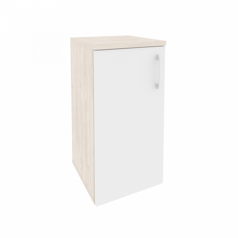 Onix Шкаф низкий узкий левый O.SU-3.1 (L) Денвер Светлый/Белый Бриллиант 400*420*823