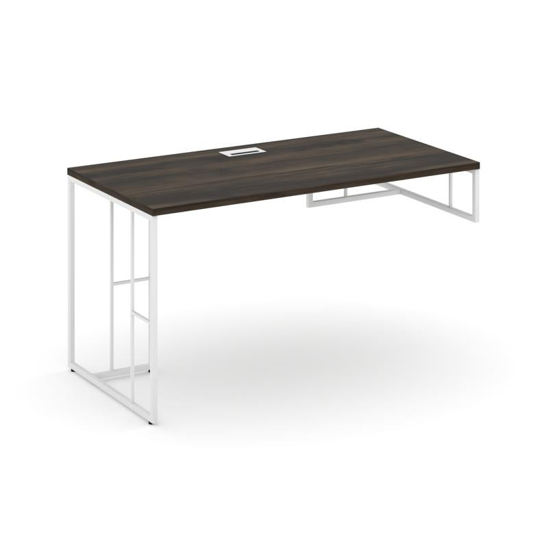 Rift Стол письменный для опорной тумбы правый RF.SPOT-013 (R) Дуб Мали/Металл Белый 1380*700*750