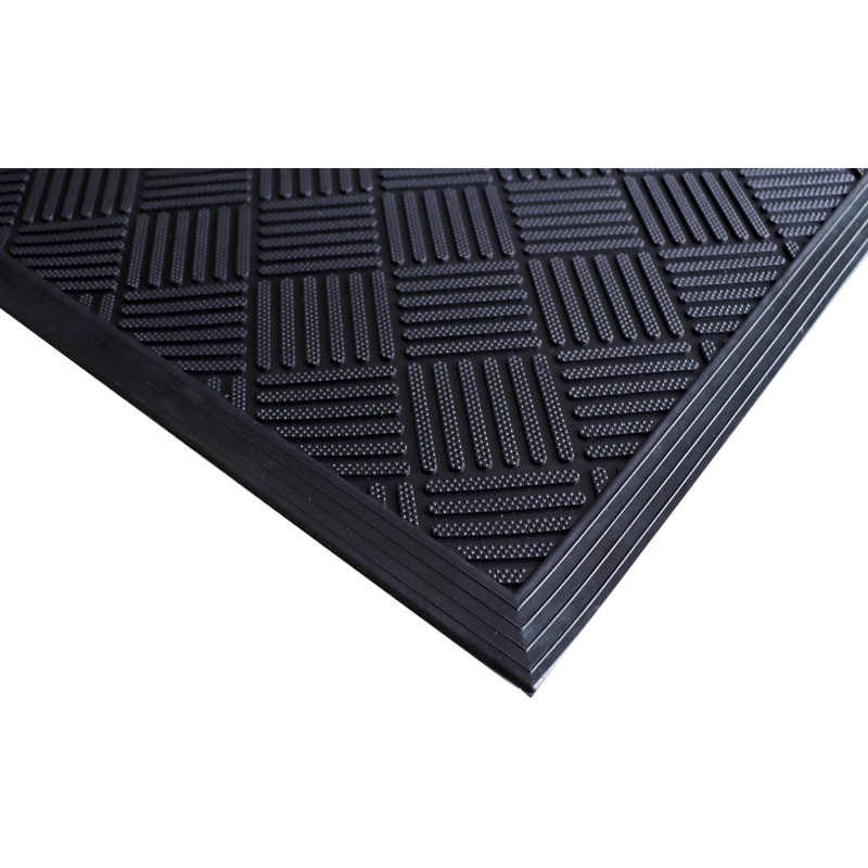 Коврик входной резиновый 90см x 150см х 9мм, шахматы