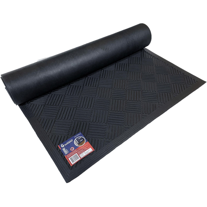 Коврик входной резиновый 90см x 150см х 9мм, шахматы