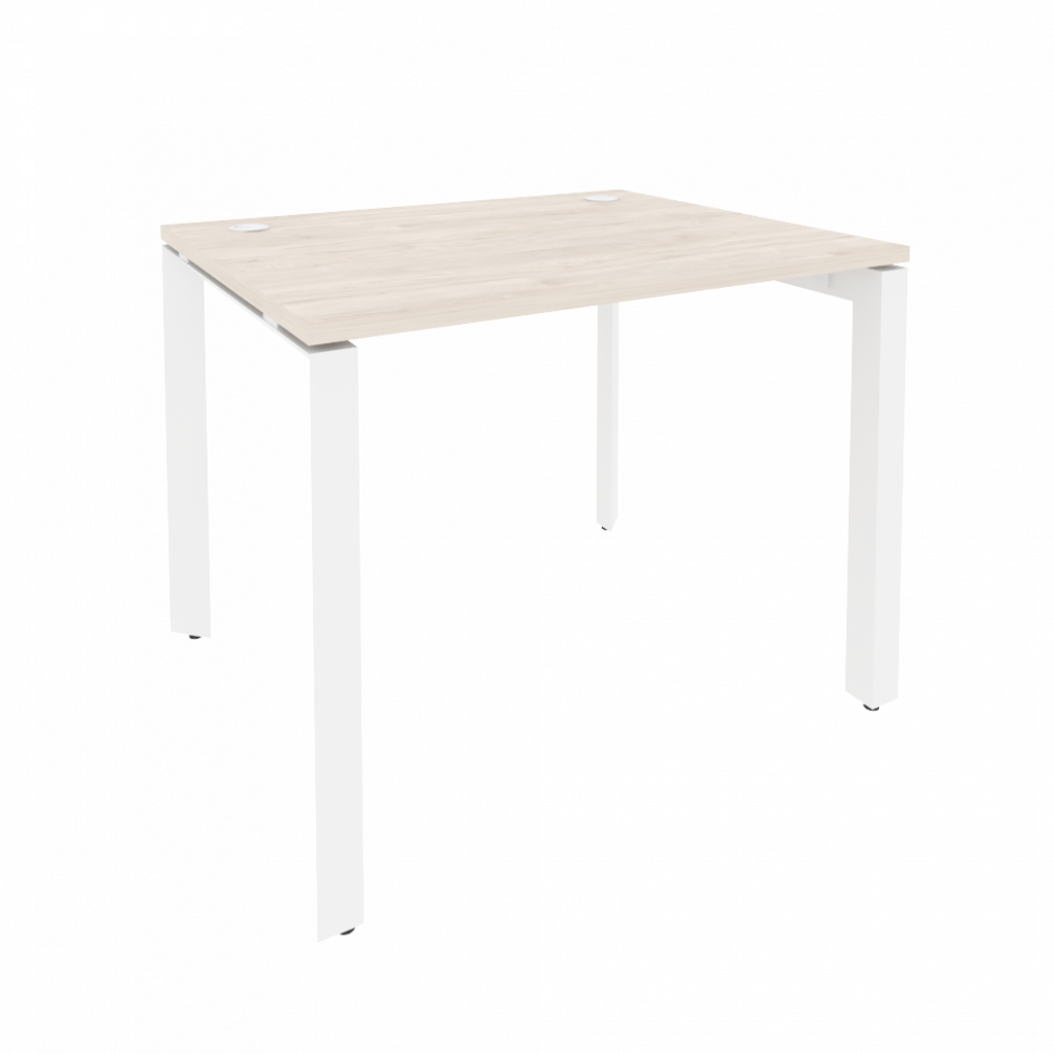 Onix Стол рабочий на П-образном м/к O.MP-SP-1.8 Денвер Светлый/Металл Белый 980*800*750 Onix Стол рабочий на П-образном м/к O.MP-SP-1.8 Денвер Светлый/Металл Белый 980*800*750