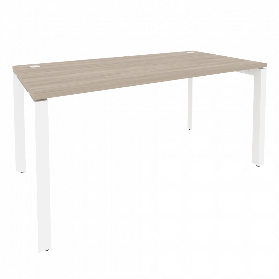Onix Стол рабочий на П-образном м/к O.MP-SP-4.8 Дуб Аттик/Металл Белый 1580*800*750