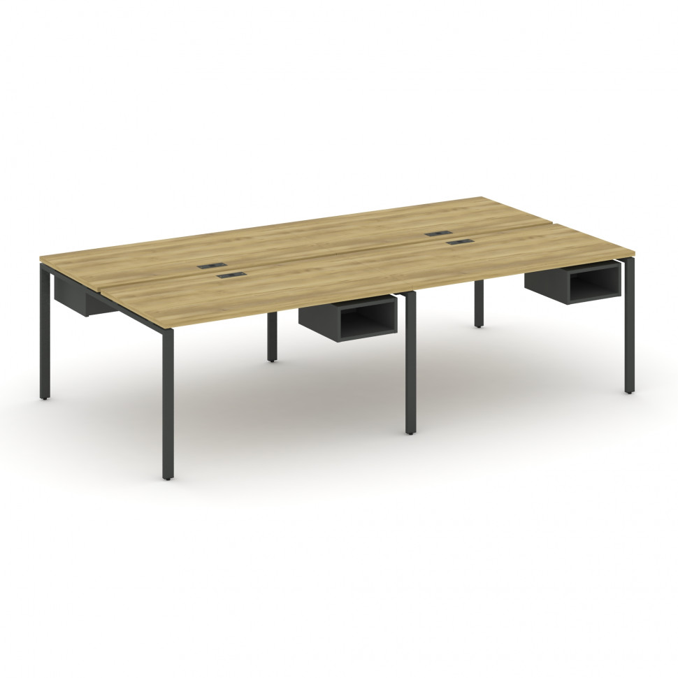 Concept Рабочая станция двухсторонняя с подвесными тумбами на 4 места CN.DRS-121 Дуб Винченцо/Антрац Concept Рабочая станция двухсторонняя с подвесными тумбами на 4 места CN.DRS-121 Дуб Винченцо/Антрац