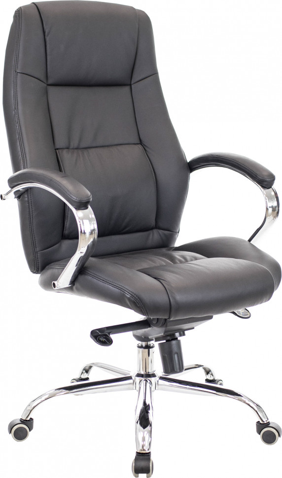 Кресло Everprof Kron (Крон) M Кожа Черная