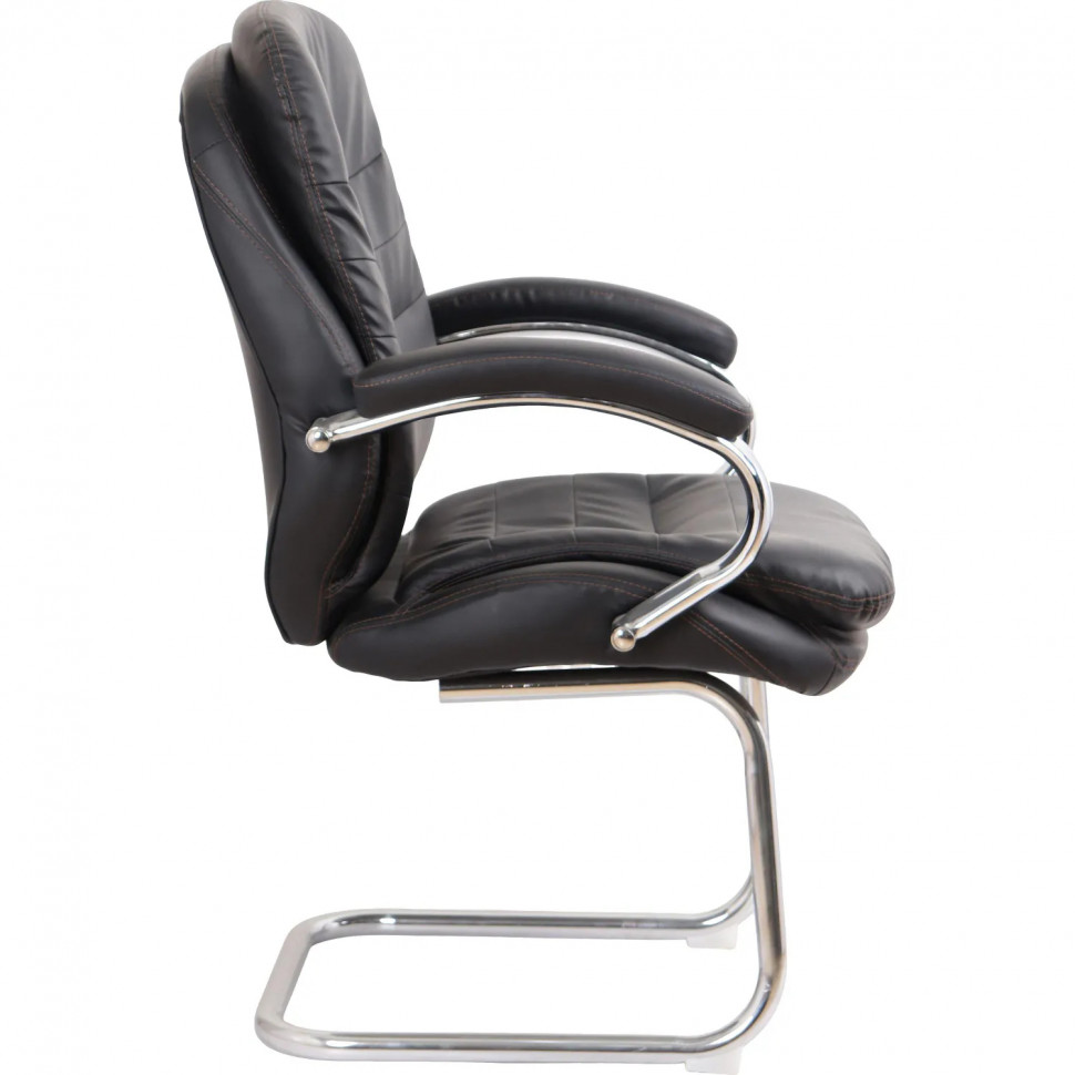 Конференц-кресло BN_SH_EChair-515V PU кожзам черный, хром