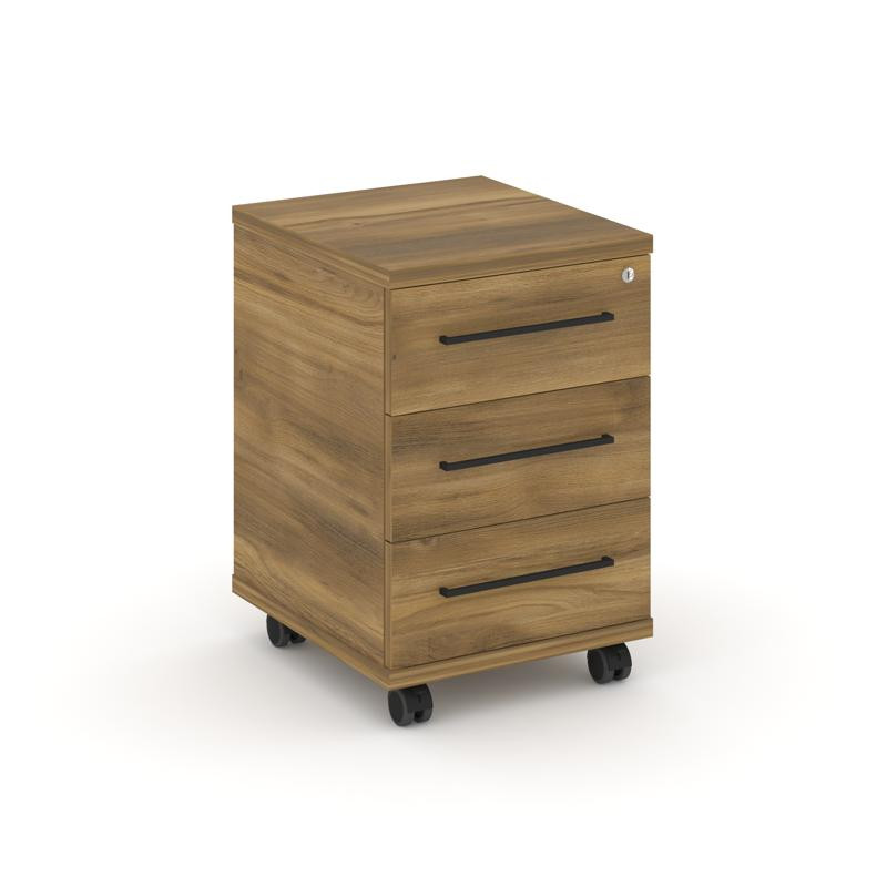 Rift Тумба мобильная усиленная RF.TM-002 Сандал Янтарный/Черный Ручки 416*460*615