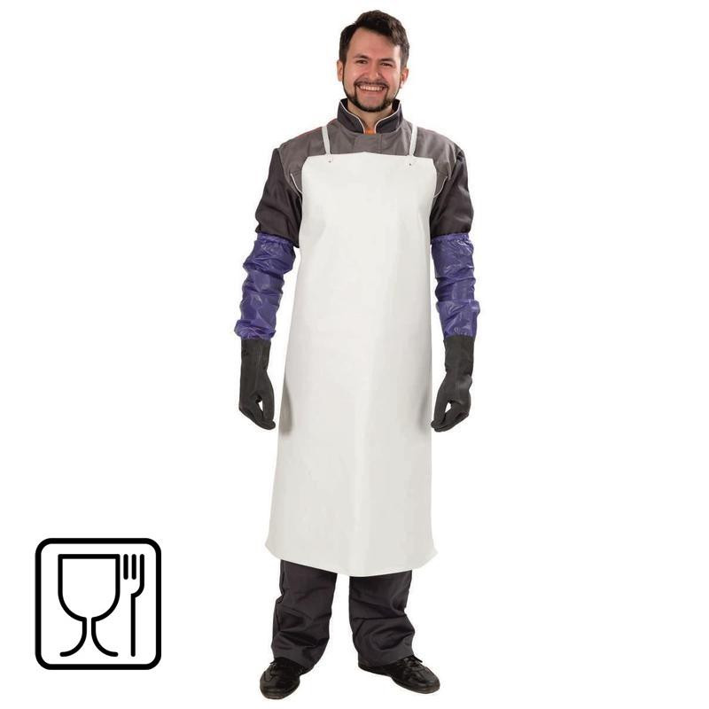 Фартук защитный ПВХ белый