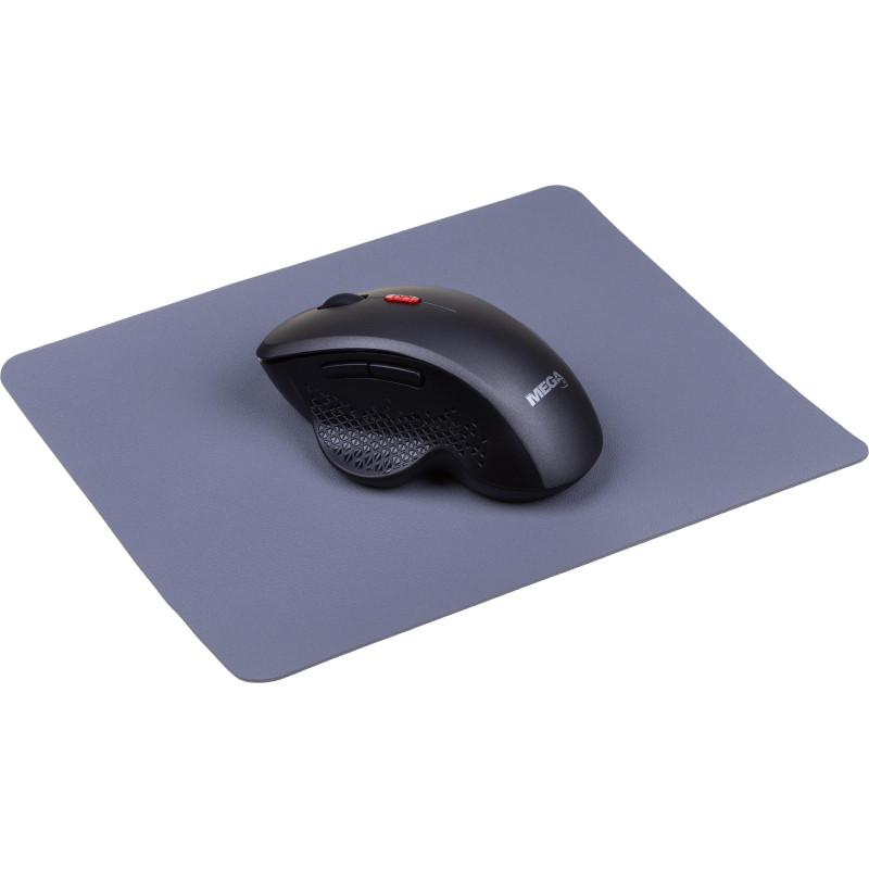 Коврик для мыши  HMP0005 иск.кожа/22х18х0,12/серый