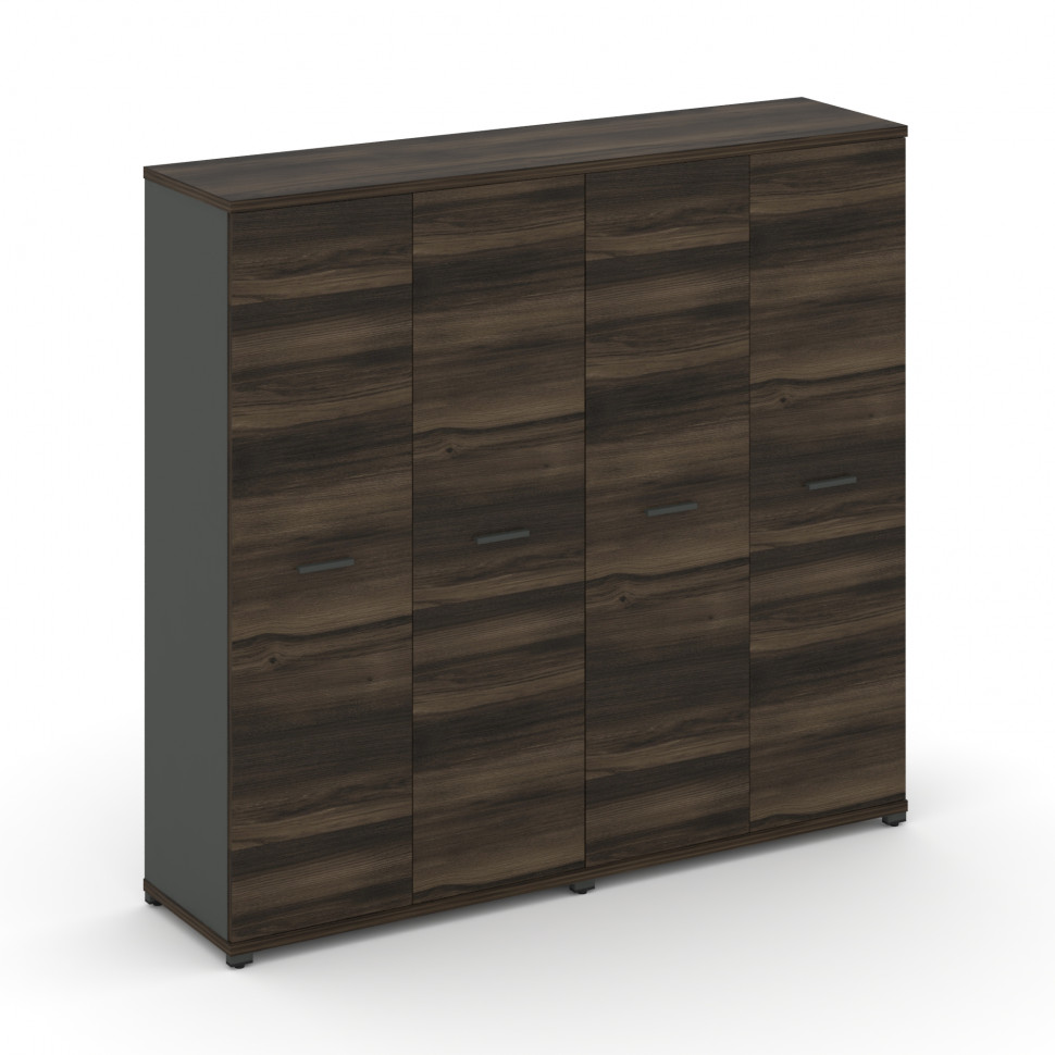 Concept Шкаф 2 широкие секции, 4 ниши CN.STS-426 A Дуб Мали/Антрацит/Металл Антрацит 1668*420*1554