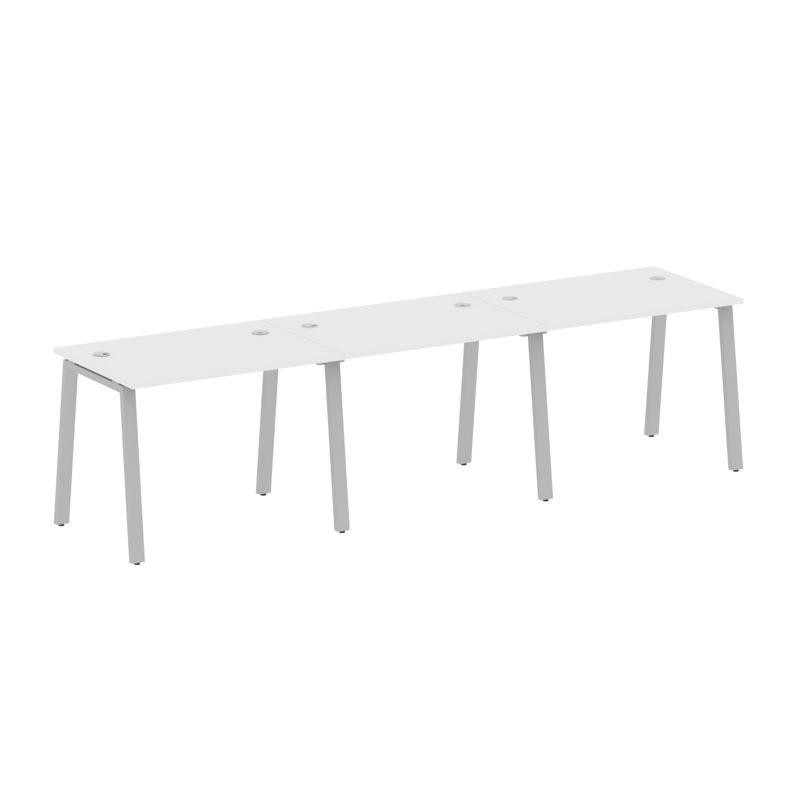 Metal System Рабочая станция на 3 места на А-образном м/к БА.СМ-3.1 Белый/Металл Серый 3000*720*750 Metal System Рабочая станция на 3 места на А-образном м/к БА.СМ-3.1 Белый/Металл Серый 3000*720*750