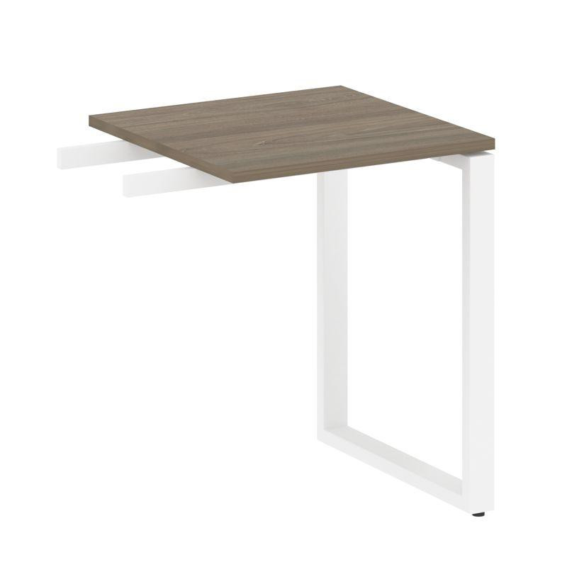 Metal System Приставной элемент на О-образном м/к БО.ПР-1 Вяз Благородный/Металл Белый 600*600*750 Metal System Приставной элемент на О-образном м/к БО.ПР-1 Вяз Благородный/Металл Белый 600*600*750