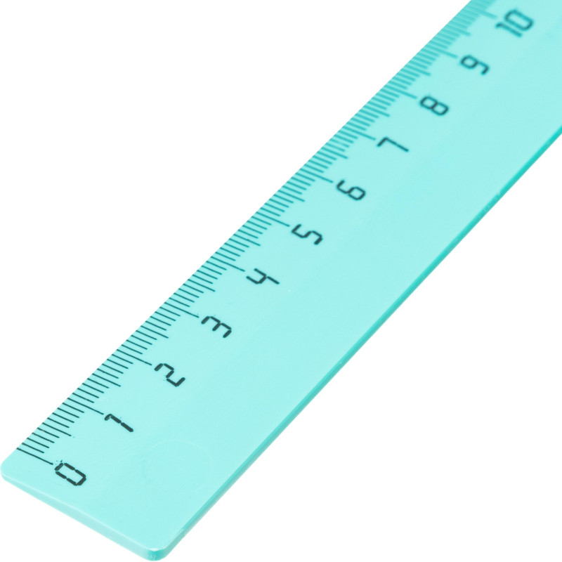 Линейка 15см №1 School пластик бирюза