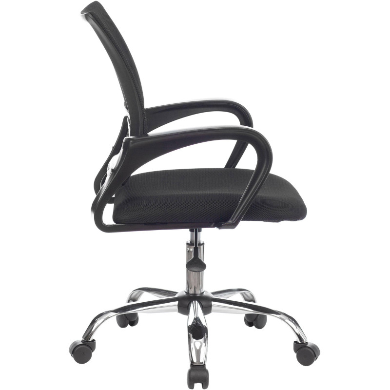 Кресло 0MX_VB_Бюрократ CH-695NLT/SL ткань черн TW-11/сетка черн TW-01 хром