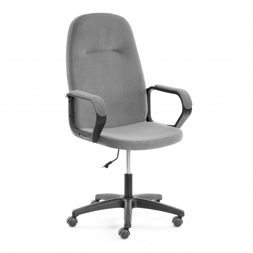 Кресло LEADER (22) велюр, серый, 29, 48х47х116 см