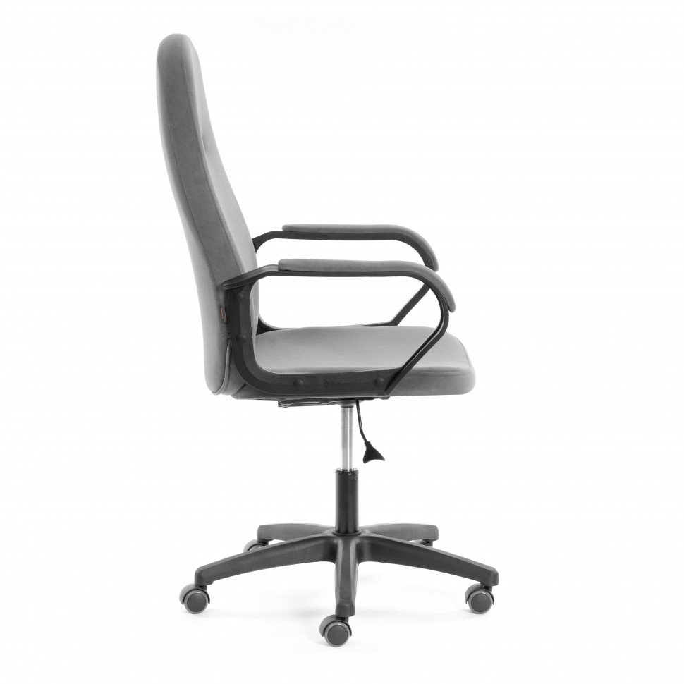 Кресло LEADER (22) велюр, серый, 29, 48х47х116 см