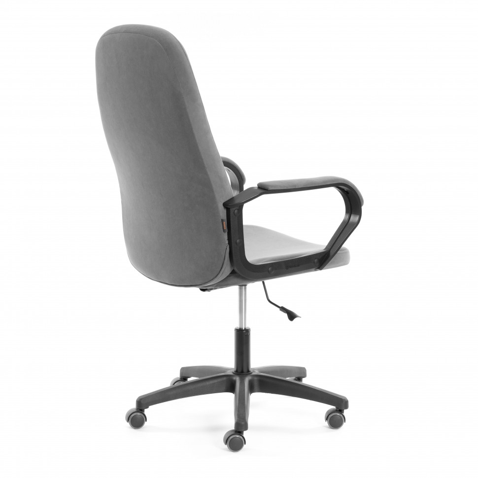 Кресло LEADER (22) велюр, серый, 29, 48х47х116 см