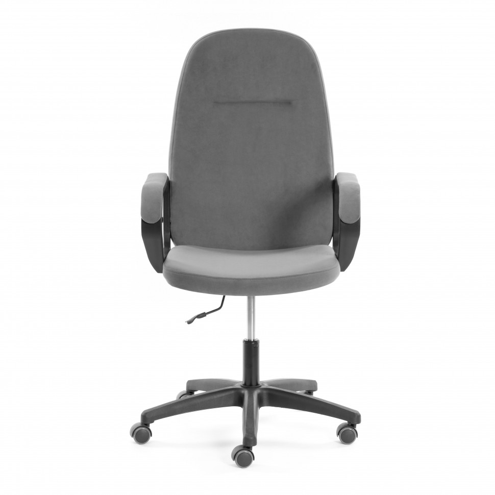 Кресло LEADER (22) велюр, серый, 29, 48х47х116 см