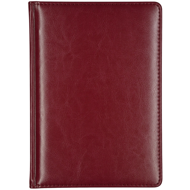 Ежедневник недатированный А5, Sidney Nebraska бордовый, 136 л. 3-128/01