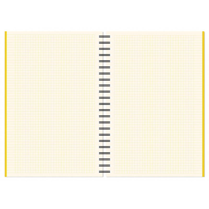 Бизнес-тетрадь А4,150л,кл,плас.спир.Attache Selection SPRING BOOK жел 84232