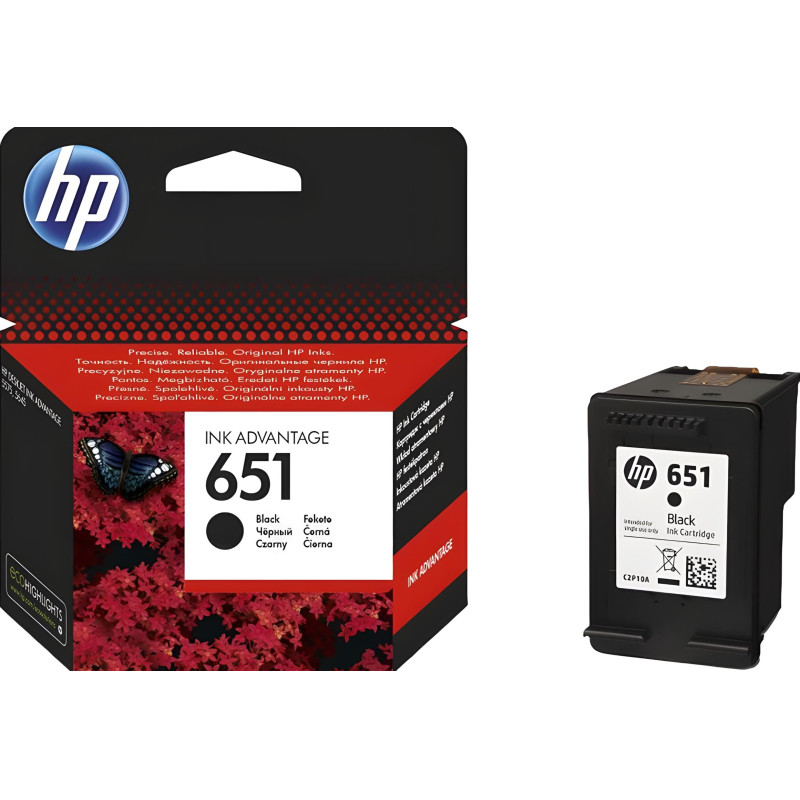 Картридж струйный HP 651 C2P10AE чер. для DJ 5575/5645 Картридж струйный HP 651 C2P10AE чер. для DJ 5575/5645