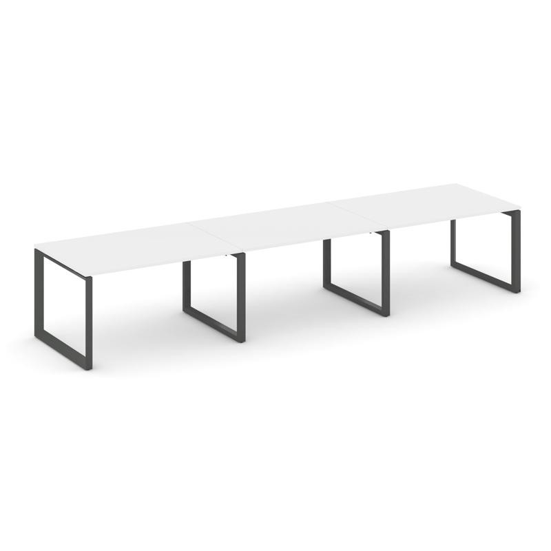 Style Project Стол переговорный SN-59O.SPRG-022.3 Белый/Металл Антрацит 3540*980*750