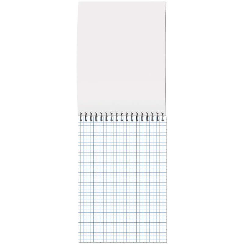 Блокнот А5,80л,клетка,метал.гребень,цв.обложка Природа,в ассорт