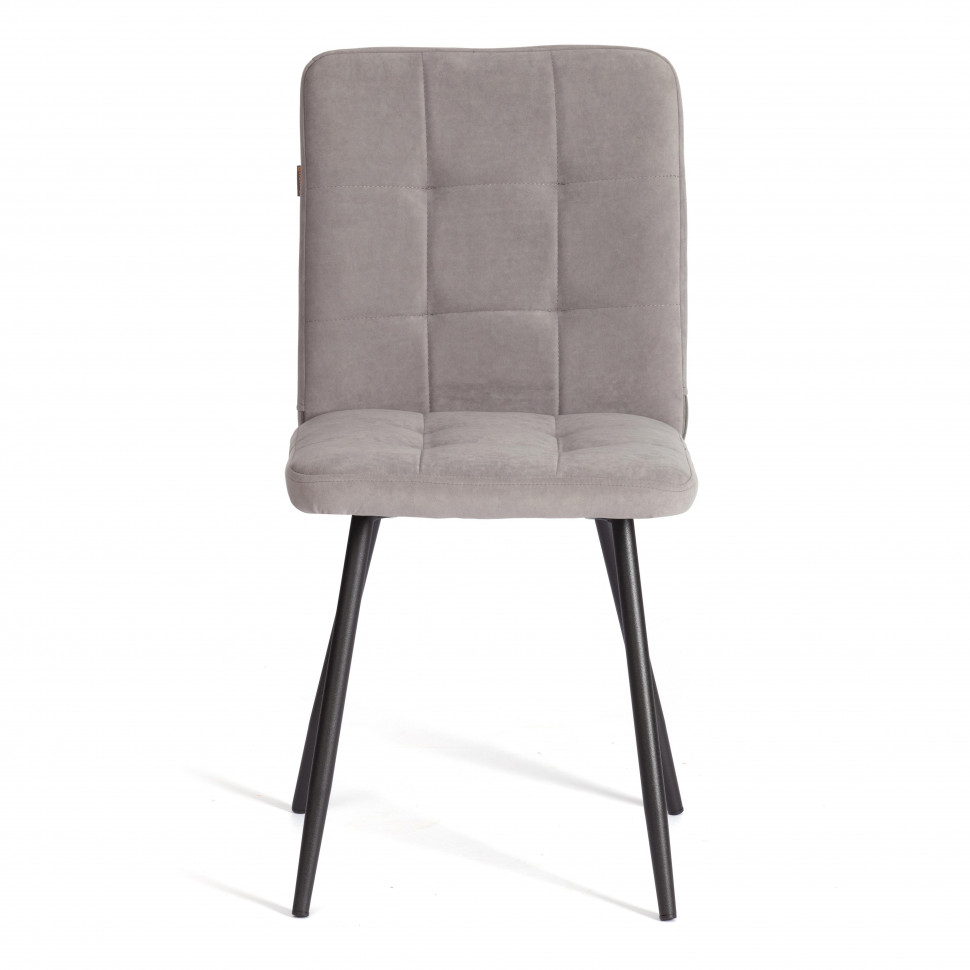 Стул обеденный Medeo  (2 шт. в упаковке) LT, велюр, серый/черный, 29, 45х56х89 см