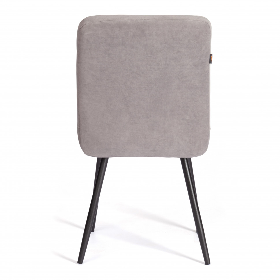 Стул обеденный Medeo  (2 шт. в упаковке) LT, велюр, серый/черный, 29, 45х56х89 см