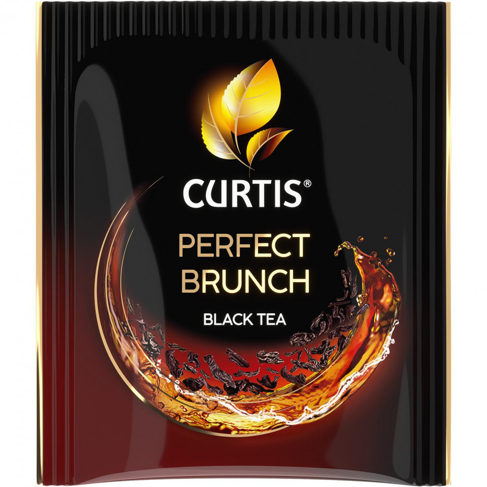 Чай Curtis Perfect Brunch черн с послевкус вишневой косточки,1,7гх100сашет