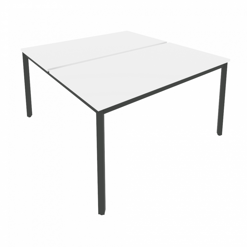 Slim Рабочая станция на металлокаркасе С.СП-5.3 Белый/Металл Антрацит 1380*1475*750