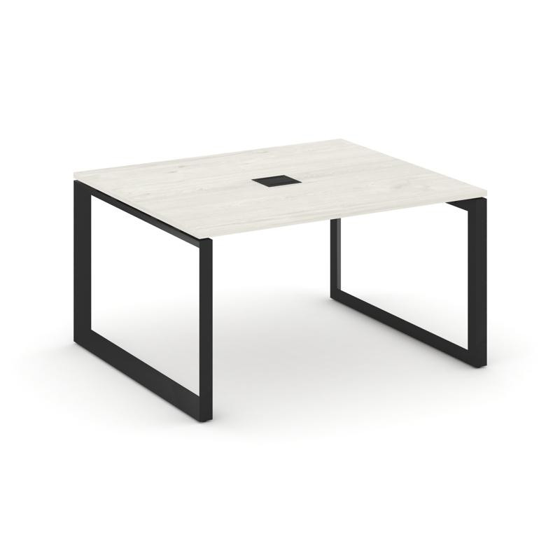Style Project Стол переговорный SN-59O.SPRG-032 Дуб Наварра/Металл Черный 1180*1180*750