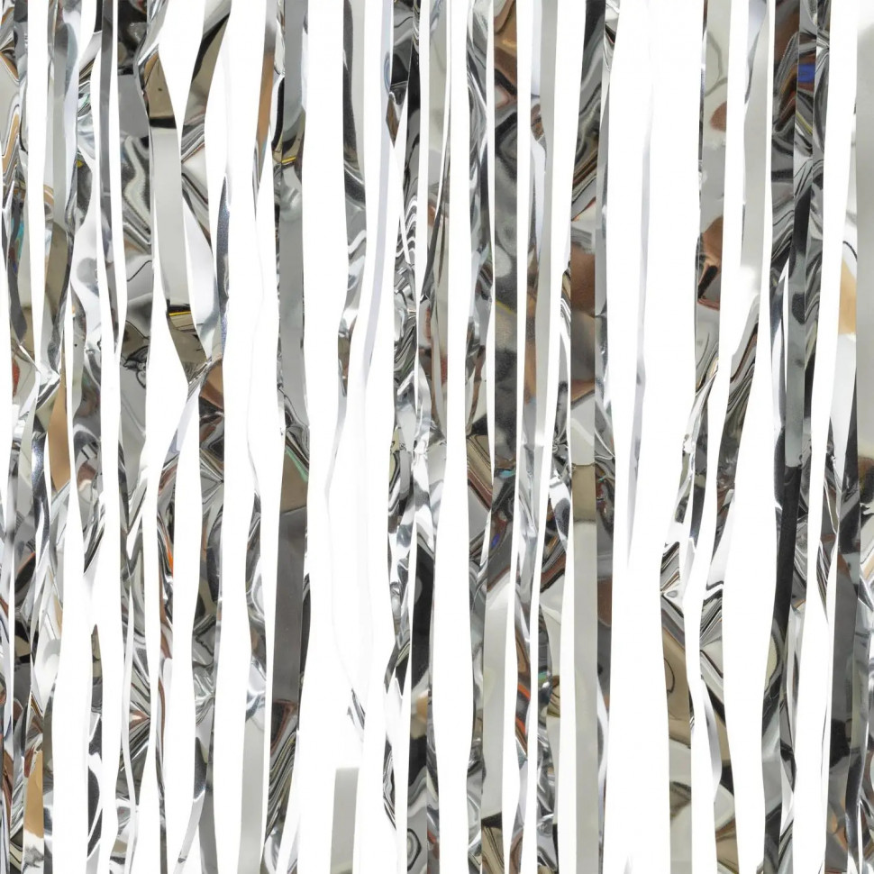 Дождик на елку Волшебство 1,5 мx 10 см, серебряный , НУ-5496