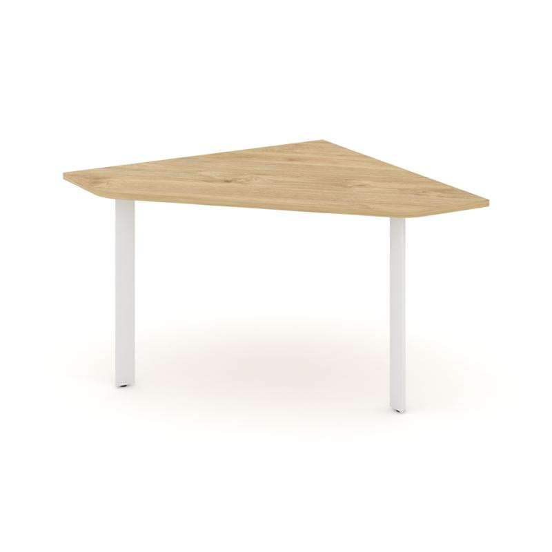 Style Project Угловой элемент переговорного стола SN-59.UPRG-031 Тиквуд Светлый/Металл Белый 1180*11