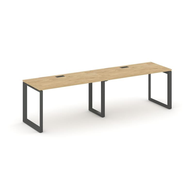 Style Project Рабочая станция односторонняя SN-59O.ORS-002 Тиквуд Светлый/Металл Антрацит/Черный Заг