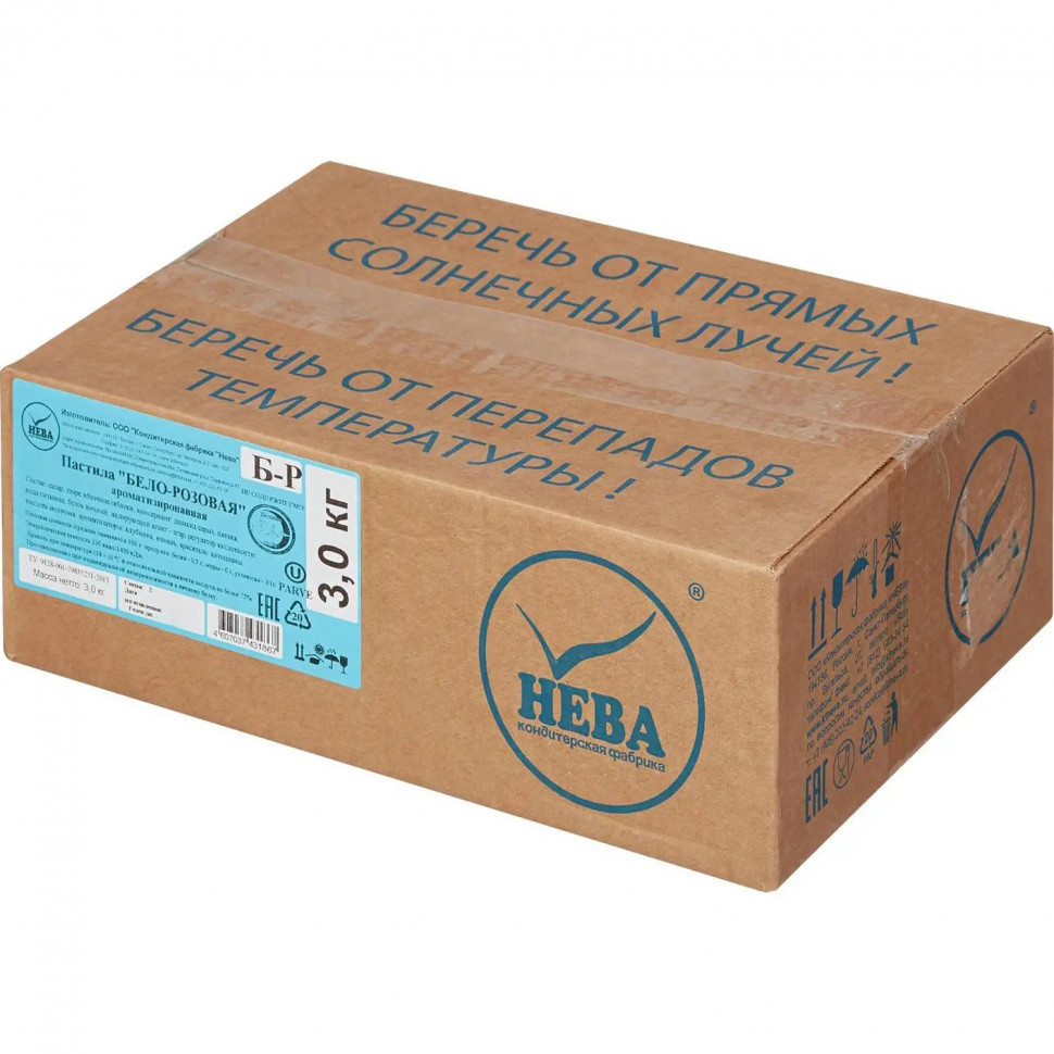 Пастила Нева Бело-Розовая 3кг