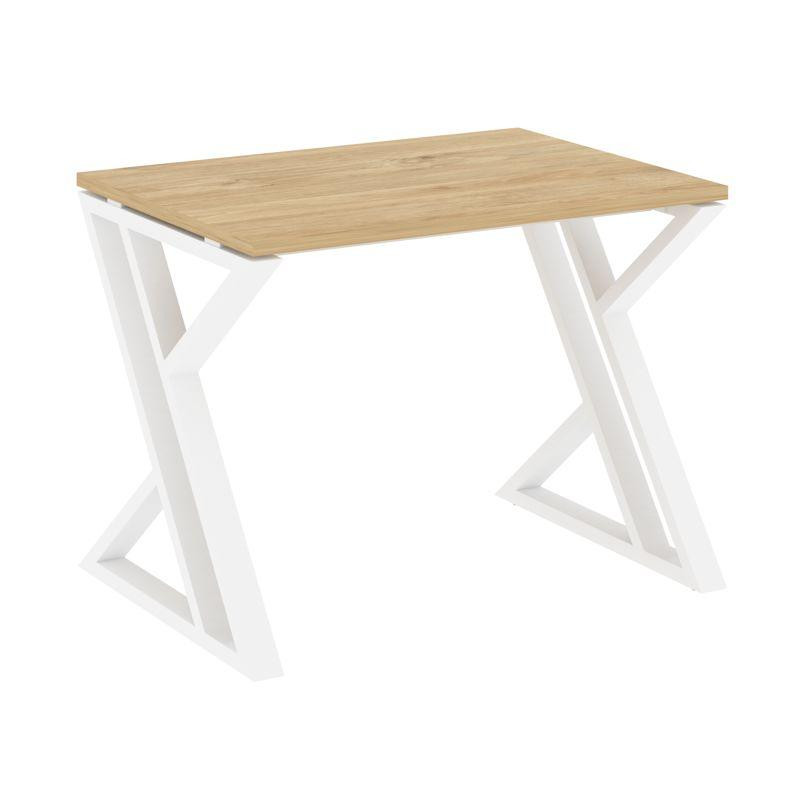 Loft Стол рабочий VR.L-SRZ-1.7 Тиквуд Светлый/Металл Белый 980*720*750